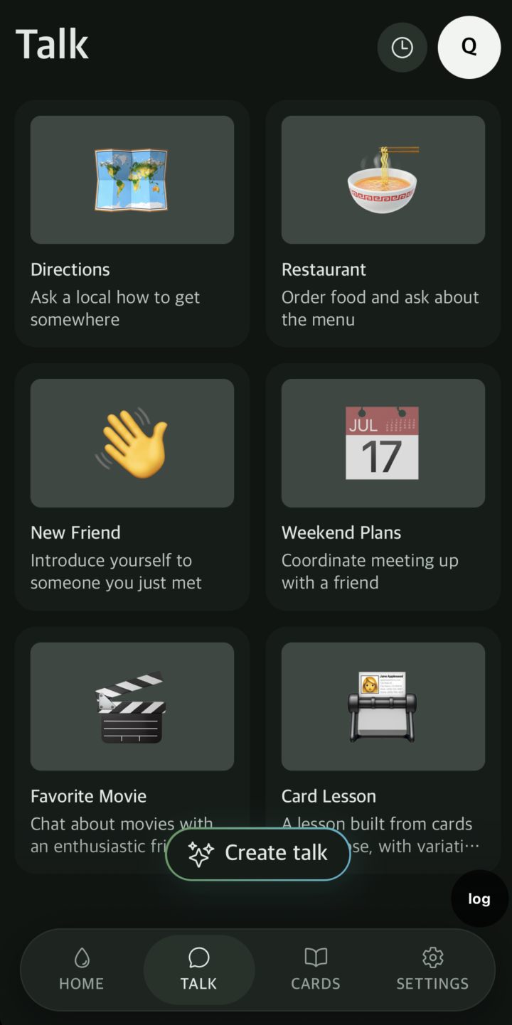 Conversations & Listening: Start from a scenario, or write your own